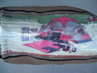 Ozark Trail 13 Piece Family Combo Camping Kit 5 Person Tent 2 Sleeping 