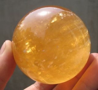 Natural Citrine Calcite Quartz Crystal Sphere Ball Healing Gemstone 