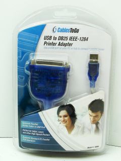 Cables to Go USB to Parallel Port DB25 IEEE 1284 Printer Adapter Cable 