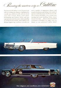 Cadillac DeVille White Convertible 1966 Ad