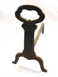 Cahill Cast Iron Ornate Skeleton Key Fireplace Andiron