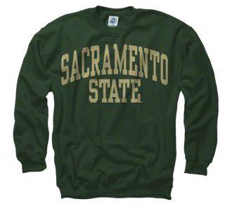 Cal State Sacramento Hornets Green Arch Crewneck Sweatshirt
