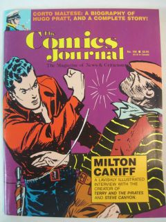   COMICS JOURNAL #108 MAY 1986 MILTON CANIFF CORTO MALTESE HUGO PRATT
