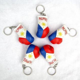 Philippines Pacquiao Boxing Mini Gloves Key Chains