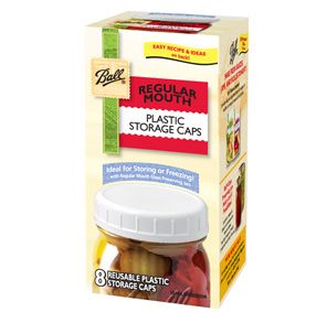 Plastic Storage Caps for Regular Mouth Canning Jars