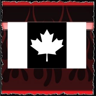 Canada Flag Airbrush Stencil Template Harley Paint