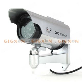   Solar Power Fake Camera Outdoor Home CCTV Security Camera IR LED Light