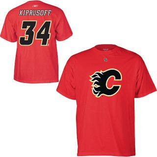 Calgary Flames Miikka Kiprusoff Red Jersey T Shirt sz Medium