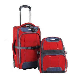 CalPak Red Fusion 20 Heavy Duty Carryon Luggage with 16 Detachable 