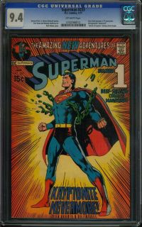 Superman 233 CGC 9 4 White Pages Classic Neal Adams Cover
