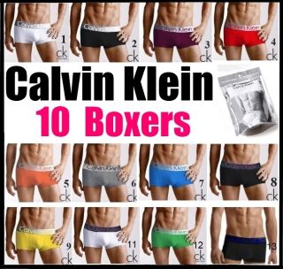 10 Pcs Calvin L Klein CK 10 Pairs Mens Steel Underwear Boxer Brief 