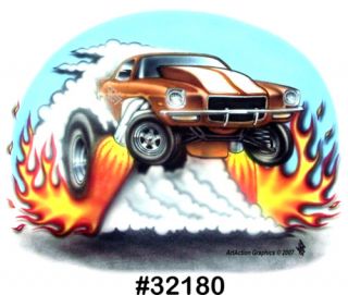 70 71 72 73 Camaro Drag Racing Muscle Cartoon T Shirt