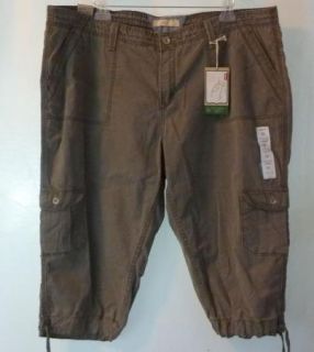 Levi Strauss Cargo Capitola Capri Cropped Pants Fits Every Body Plus 