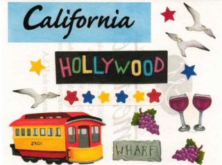 Creative Memories California Trolley Wine Hollywood