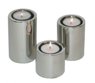 stainless steel candle holders modern home art deco
