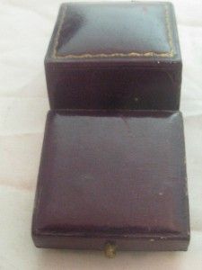   VICTORIAN MOROCCAN LEATHER RING BOX W.CANEY & SONS 66 REGENT ST LONDON