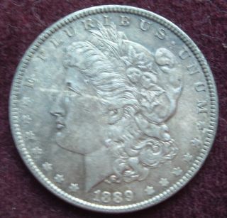 1889 P Philadelphia Morgan Silver $1 Dollar Nice Coin USA Free 