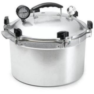 Large Pressure Cooker Canning Canner Regulator Cookware Cast Aluminum 