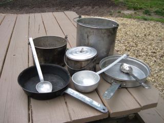 Camping Cooking Accessories Pots Pans Utensils Please See Pictures 