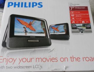 Philips Portable DVD Player Dual Screen PD7012 Needs Repair 2nd Screen 
