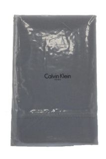 Calvin Klein New Blanket Stitch Twill Gray 400TC 90x106 Flat Sheet 