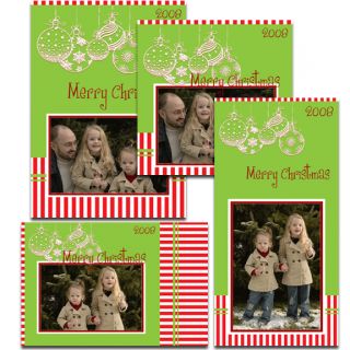 Christmas Greeting Photo Card Photoshop Templates Col 2