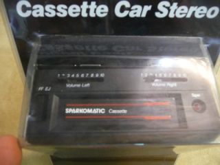   sparkomatic under dash cassette player nib car stereo retro old hot