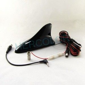 Car Digital TV Antenna Amplifier Booster Black Shark