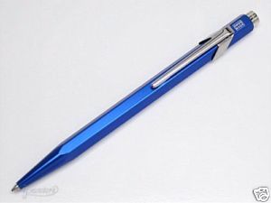 Caran DAche Swiss Made Ballpoint Pen Metallic Blue