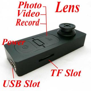 Mini Button Spy DV Camera Video Cam Voice Recorder J18