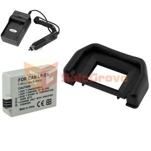 LP E5 Battery Charger Eyecup for Canon Rebel T1i XSi XS