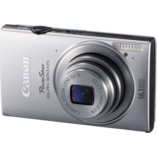Canon PowerShot ELPH 320 HS Silver Digital Camera 013803145571