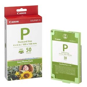 NEW Canon Selphy E P50 ES Postcard Size Easy photo pack 50 count