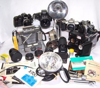   35mm Film Cameras, Lenses, Accessories Nikon, Olympus, Canon & More