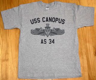 US USN Navy USS Canopus as 34 Submarine Tender T Shirt