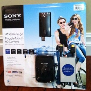 Sony BLOGGIE TOUCH HD Camera Bundle (BLACK) MHS TS10/BBDL CASE+HDMI 