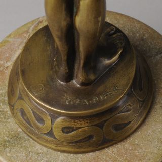 Authentic Art Deco Bronze Figure by Carl Friedrich Piper