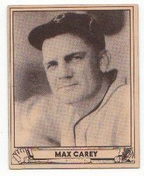 1940 Playball 178 Max Carey Pittsburgh Pirates HOF