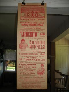 1955 Lecherito Castro vs Borrachito Morales Vintage on Site Boxing 