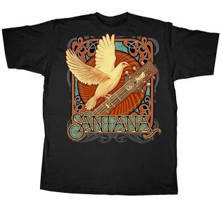 Carlos Santana T Shirt Dovetail Guitar Tee