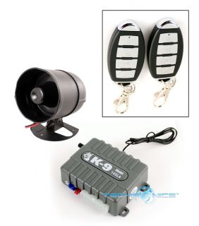 Omega K9 140LA Car Alarm Vehicle Security Keyless Entry 8 Program 