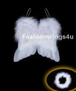 Marabou Angel Feather Wings 0 6mo Infant Newborn Baby Props with 