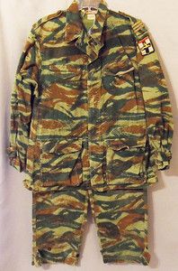 1950s French Foreign Legion Paratroopers Camo Denim Jump Uniform w 