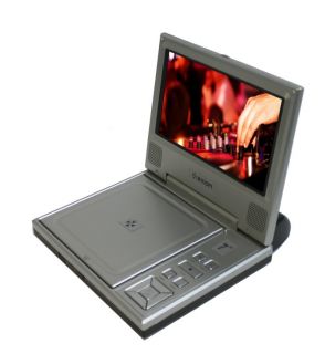   AXN 6072 7 LCD Widescreen Portable Car/Home DVD/CD/ Player Silver