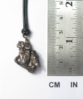 Meteorite Campo Del Cielo Pendant 52 2 Ct with Leather Thong New 