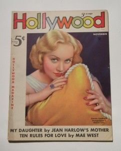 carole lombard hollywood magazine 1935 jean harlow mae west