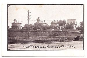 View of Large Homes on The Terrace Canastota NY 1908