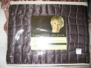 Candice Olson King Coverlet Duvet Ventura Charcoal Quilted New