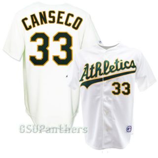 Jose Canseco Oakland Athletics As Home Replica Sewn Jersey Size M 2XL 