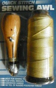 New Sewing Awl Kit Hand Stitch Sails Leather Canvas Repair